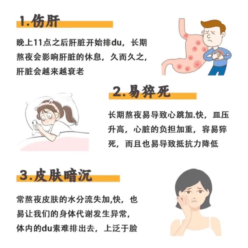 经常熬夜身体会悄悄变硬别再熬夜啦！这些危害你必须知道。熬夜已成为当下年轻人常态，