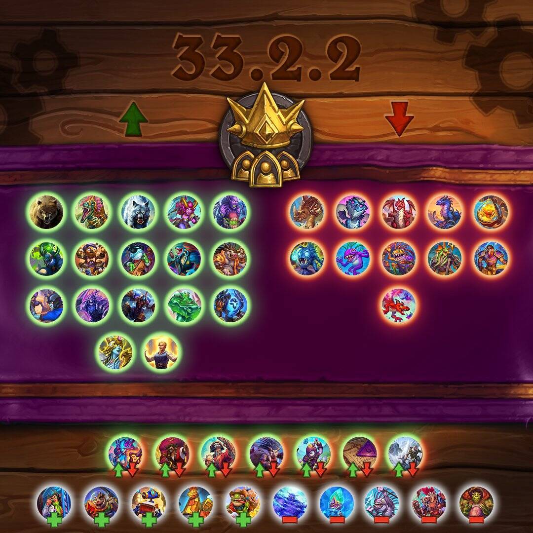 炉石传说  酒馆战棋平衡调整预告，高达45项改动，元素、小学生鱼人、龙和进击牌等