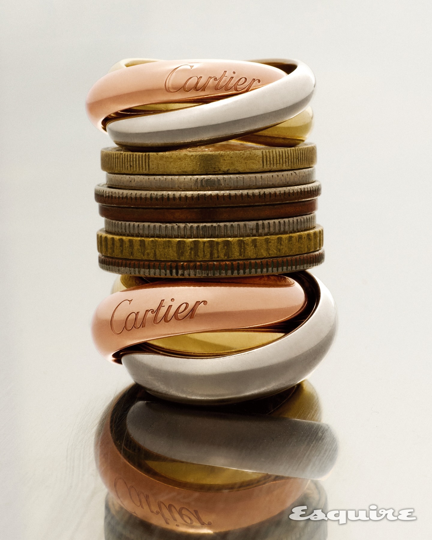 韩版Esquire制作的一组卡地亚珠宝画报 