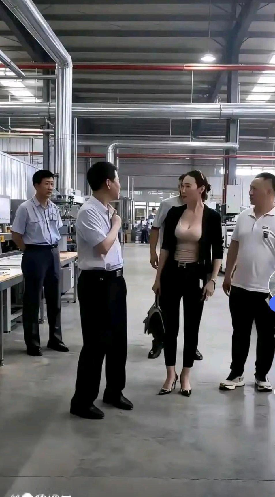 领导来视察工作了，请领导放心，一定按照领导的指示，保证完成任务！