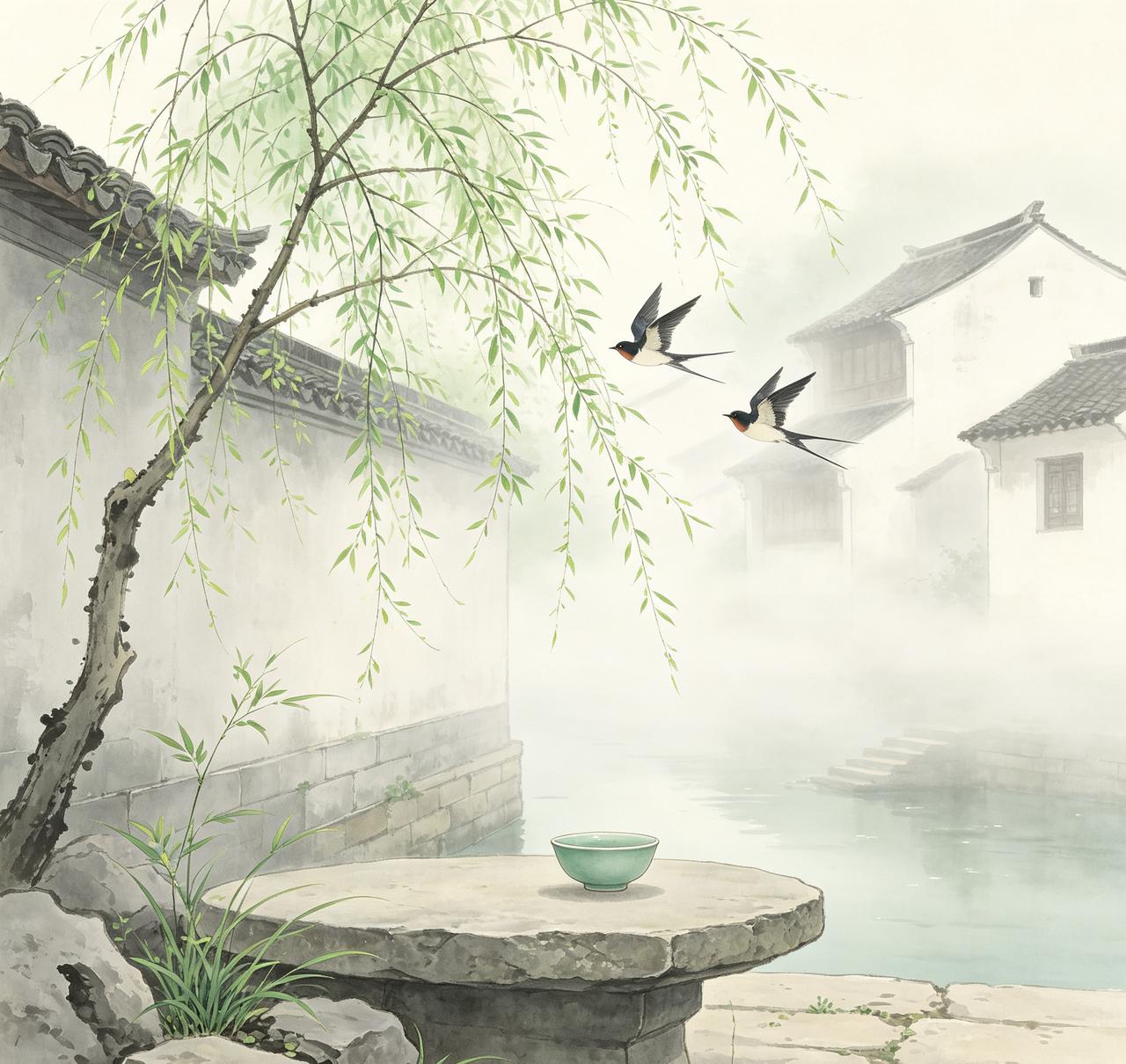 下联：春风鸟语柳色新
此联以秋对春，时空流转间尽显生机。上联“果香”“菊艳”从嗅
