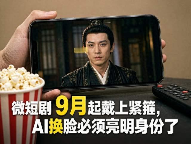 微短剧9月起戴上紧箍，AI换脸必须亮明身份了