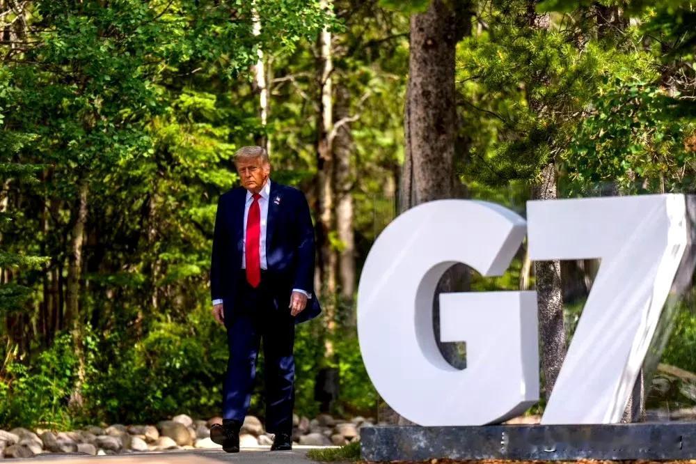 #特朗普宣称期待G7变G8#
当地时间6月16日，特朗普在加拿大七国集团（G7）