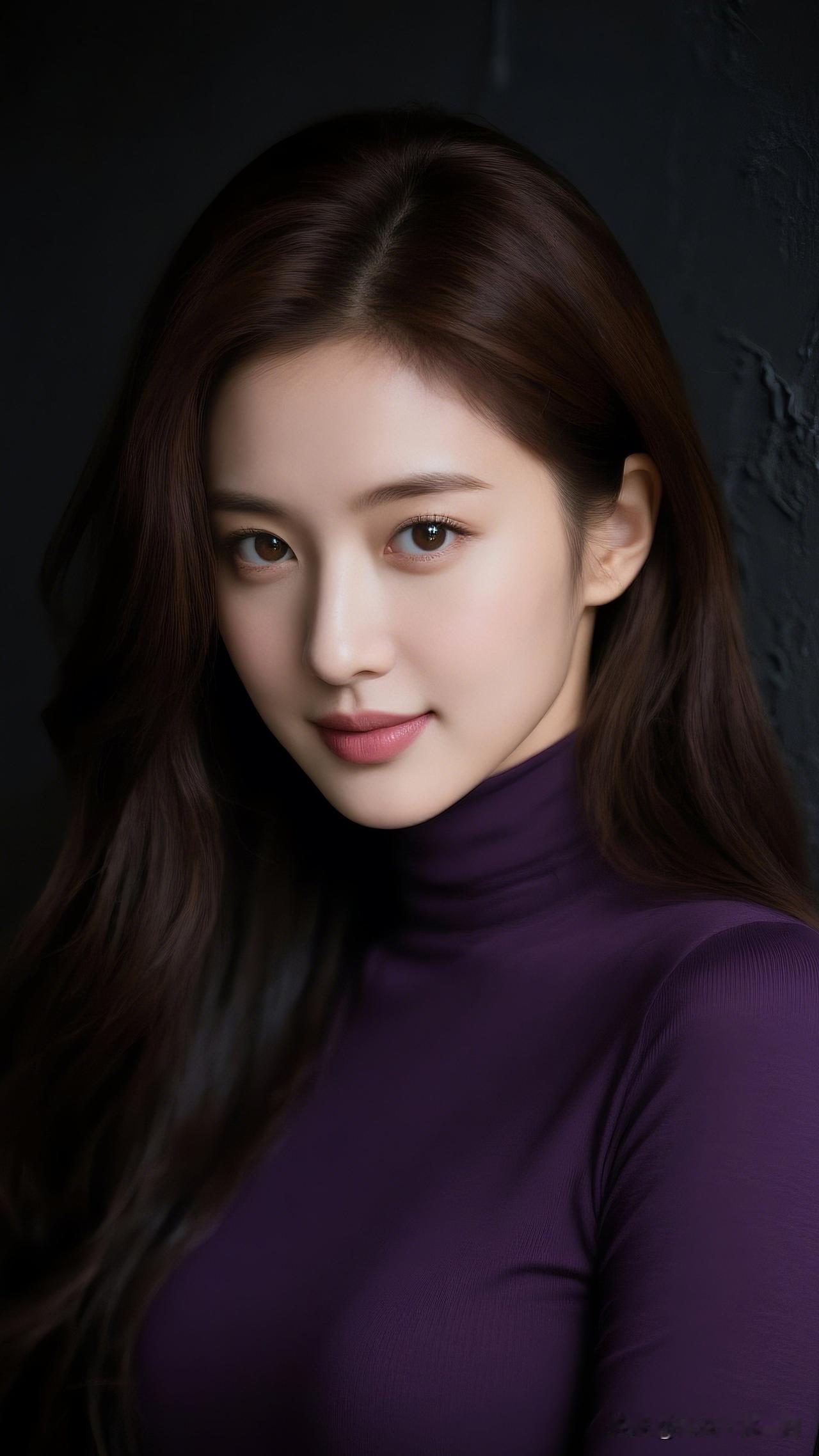 紫衣美人，绝代芳华。分享你见闻过的绝色美人！ 优雅紫衣少女，甜美微笑，气质动人！