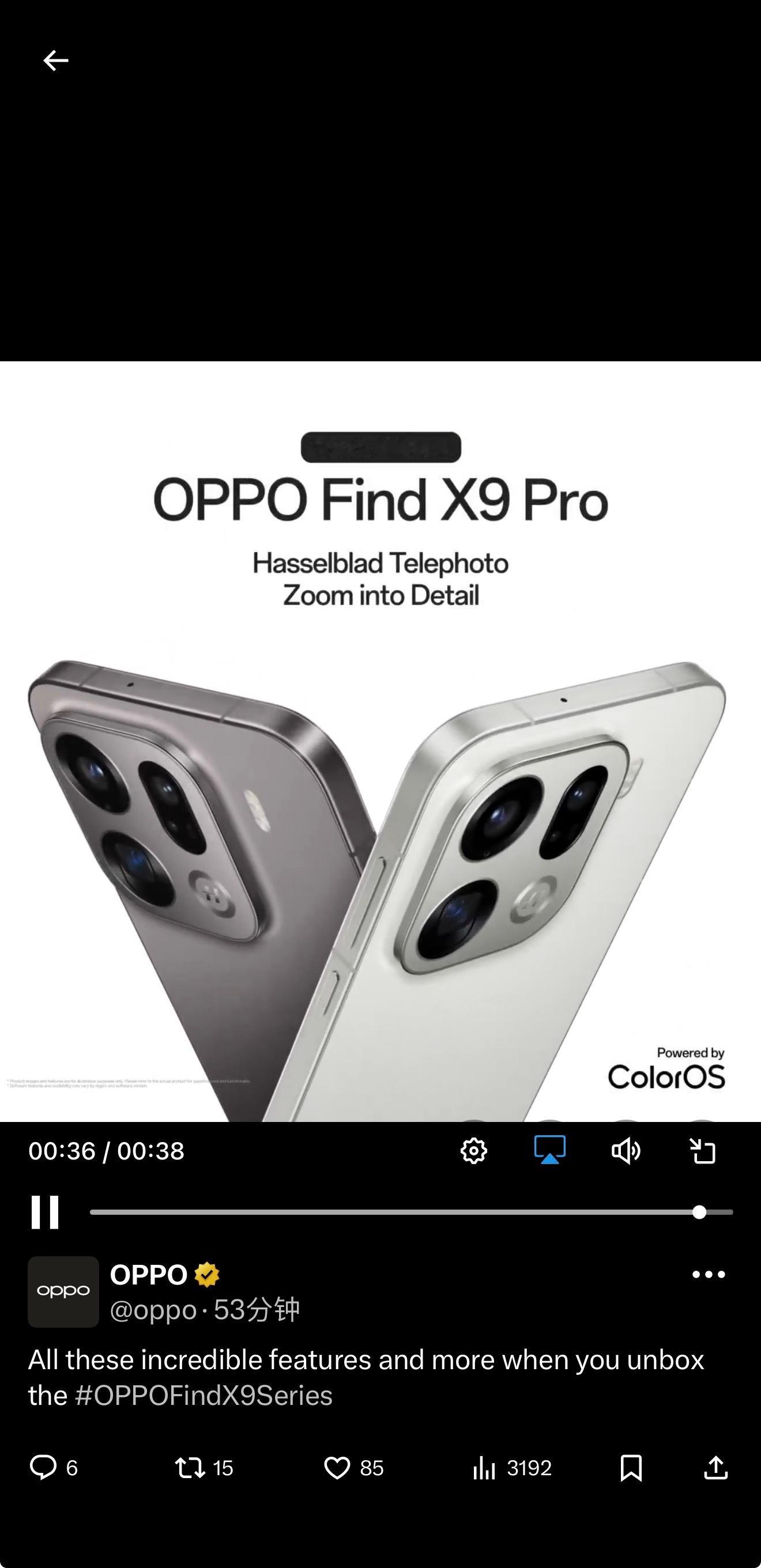 OPPO Find X9系列在海外上的很快啊，海外发布会已经开完了，是今年已经发