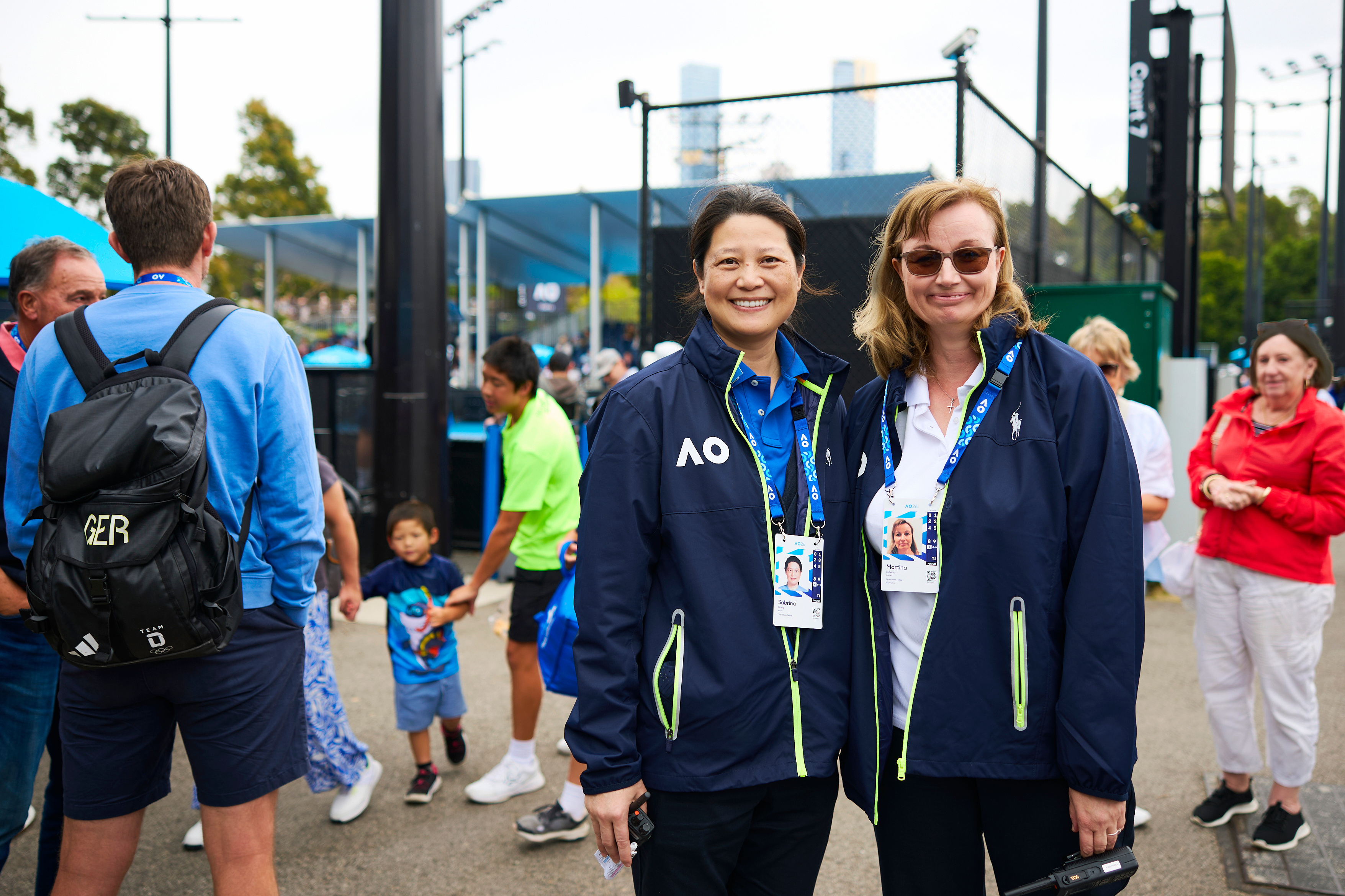 中国著名网球裁判王景澳网2026 工作照！很难得在澳网看到有优秀中国裁判担任赛事