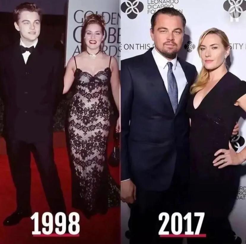 岁月不饶人！杰克与露丝这20年的身材发生了翻天覆地的变化，露丝已结过3次婚，而杰