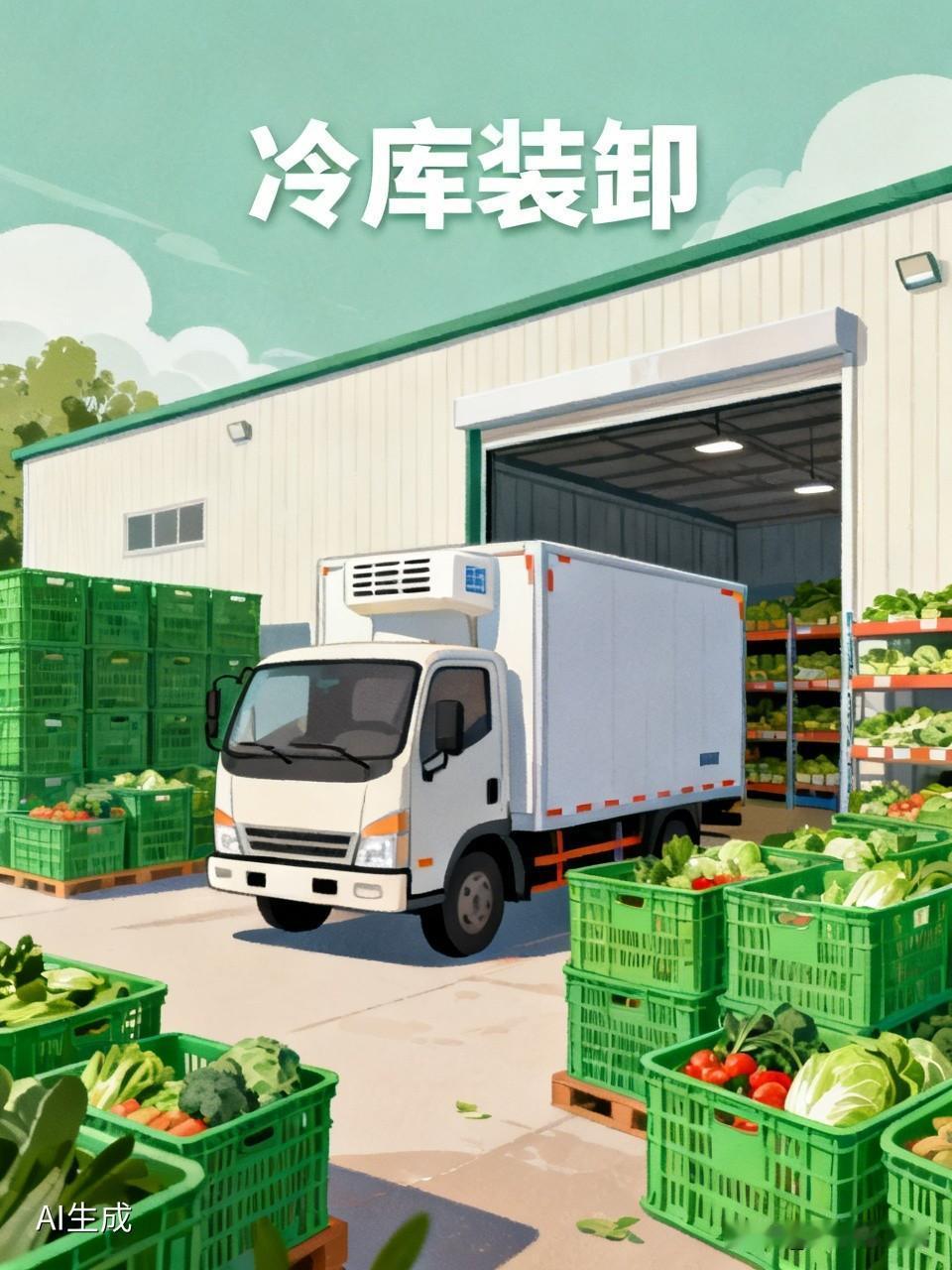 今天中午，卸完六百多筐菠菜到冷库后，我紧接着开始装空筐子。冷藏车里没开空调，愈发