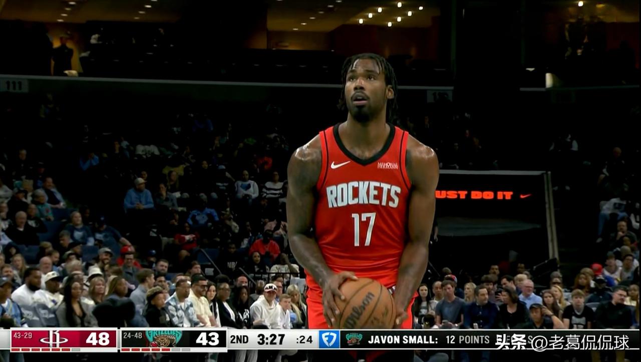 火箭大将伊森的状态终于有了起色！在今天火箭客场以119：109击败灰熊的比赛中，