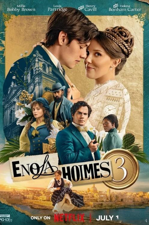 福尔摩斯小姐3 Enola Holmes 3 (2026)简介：冒险追逐着侦探伊
