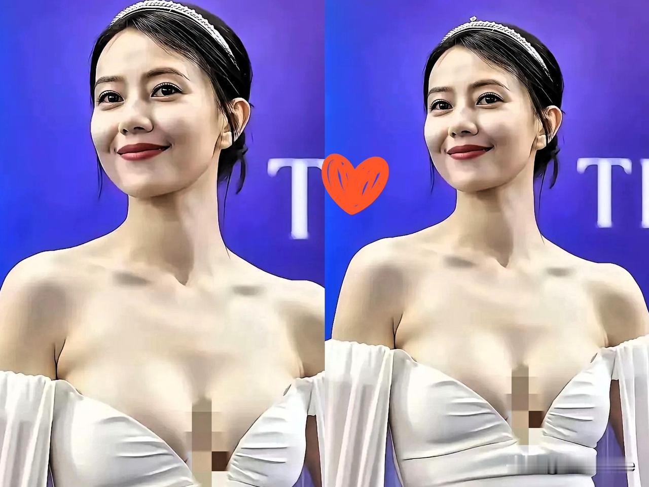 高圆圆，
这必定是遭资本设局了，不然我难以相信，清纯高雅的高圆圆会穿这样的衣服登