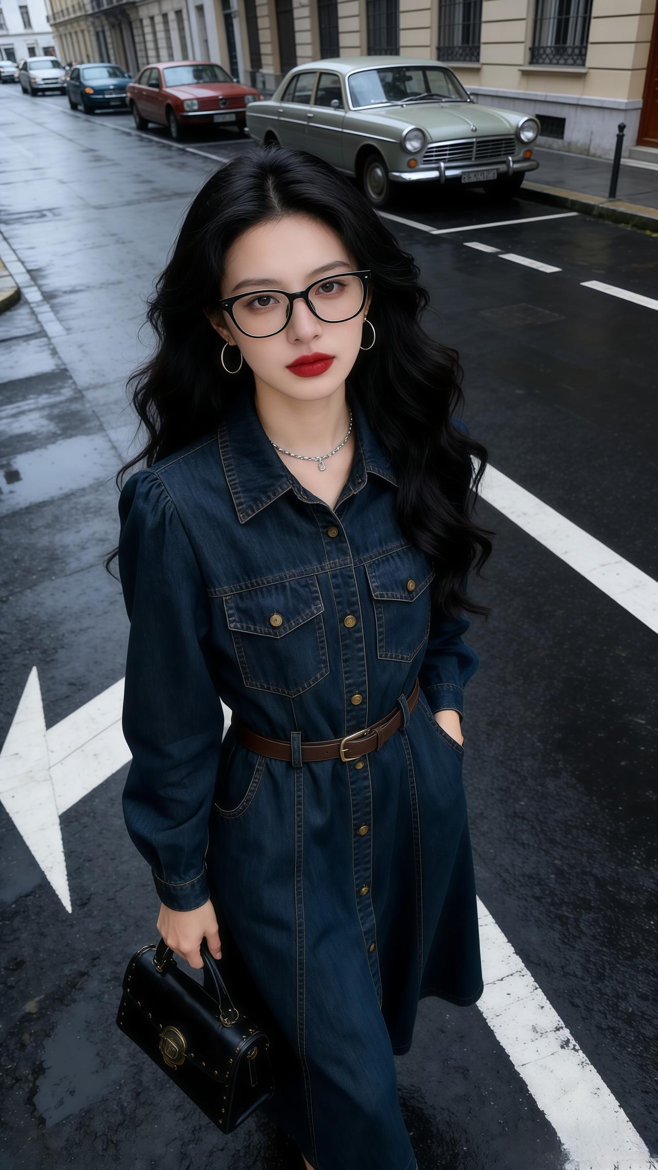 穿搭女装今天穿什么牛仔裙气质穿搭