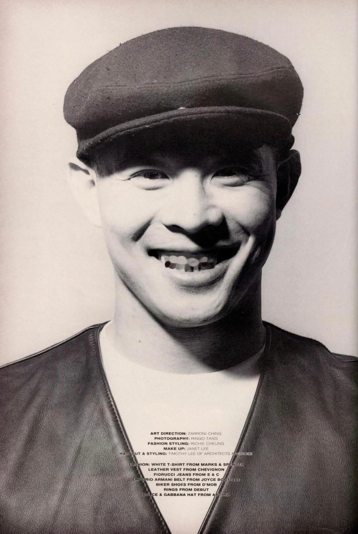 1991年《號外》杂志封面人物李连杰，时年38岁。 