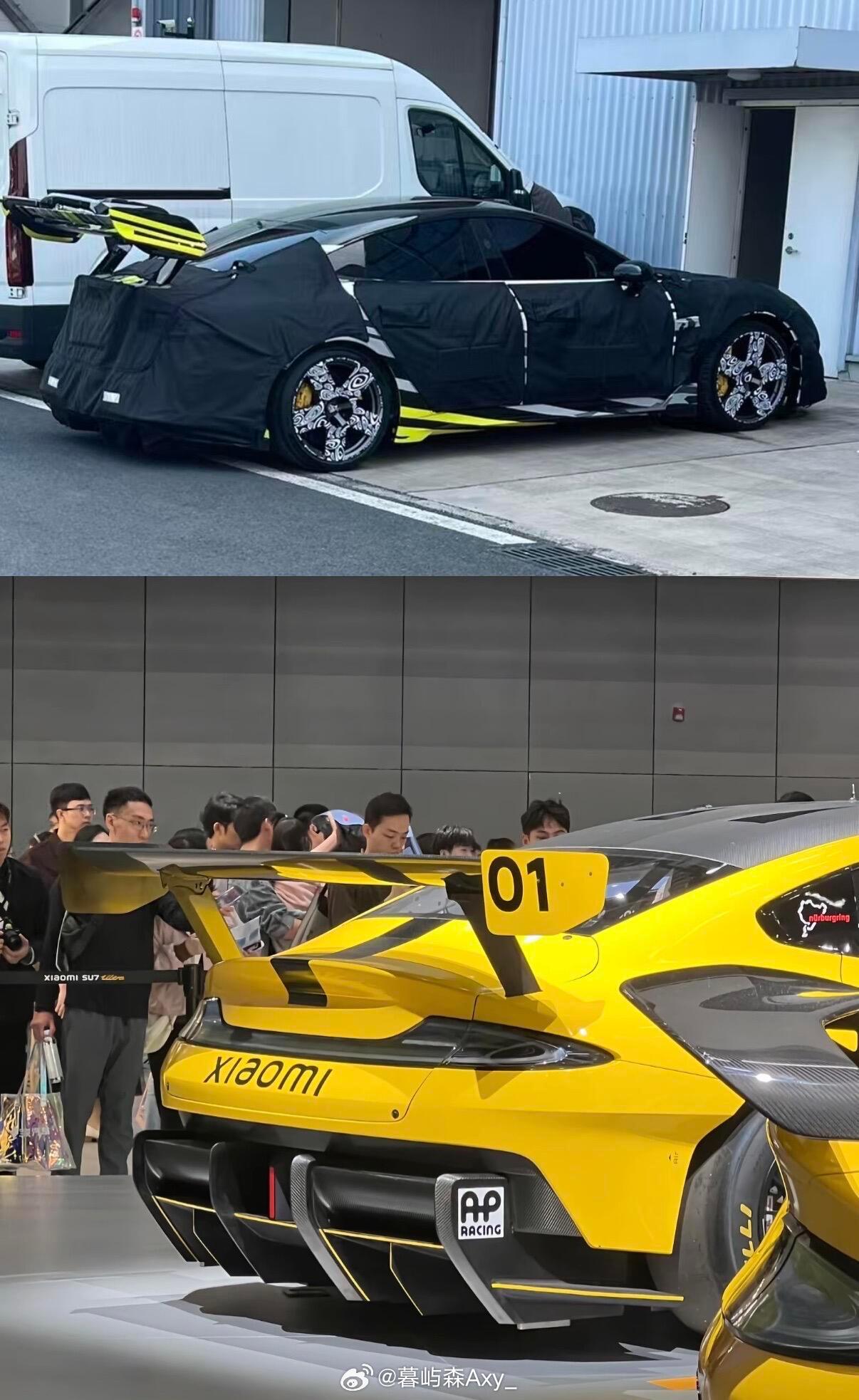 小米新 SU7 Ultra 出牌了，这是要上原型车的造型啊？新能源汽车汽场全开小