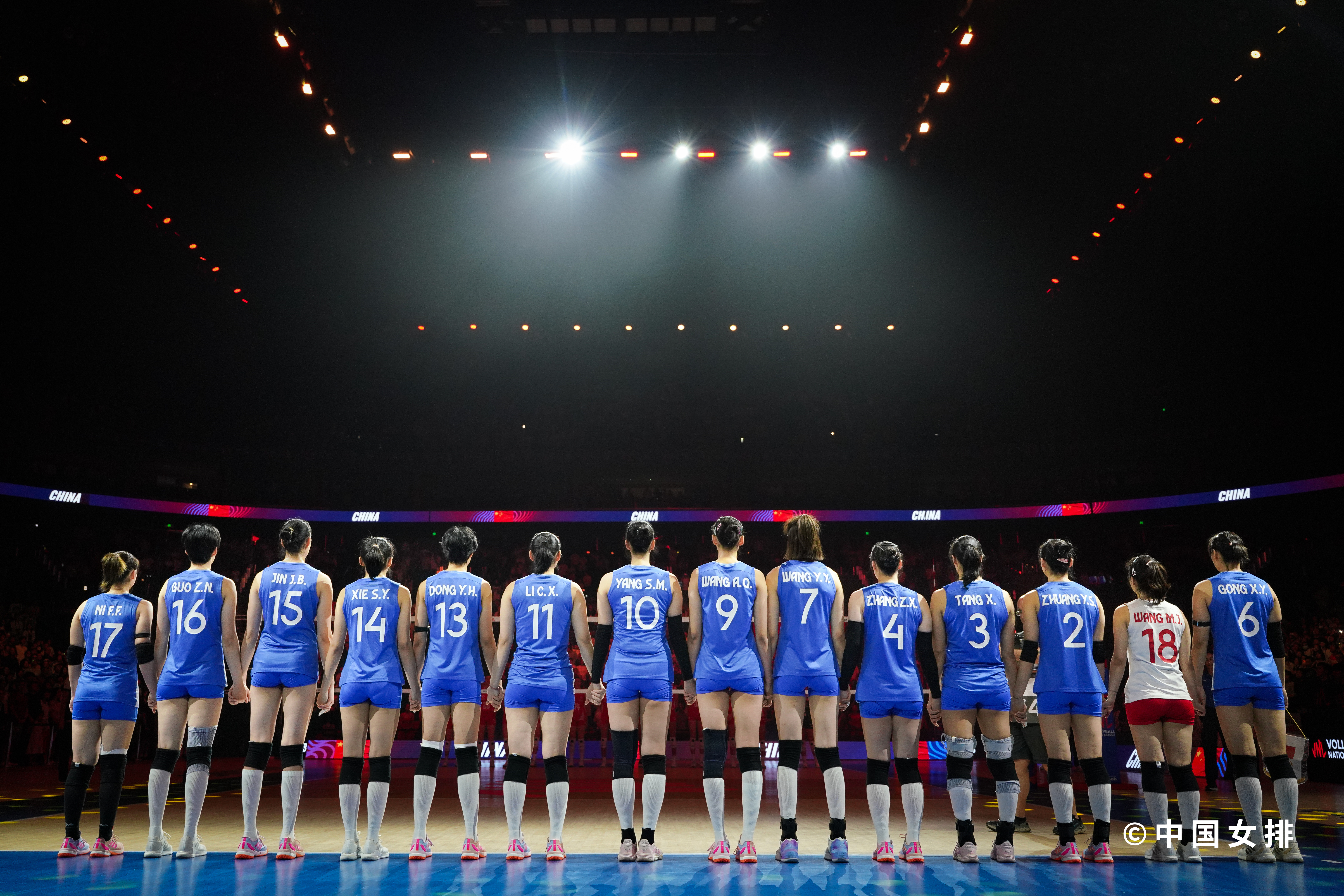 2026年世界女排联赛 中国香港站中国女排vs乌克兰女排中国女排 首发名单主攻：
