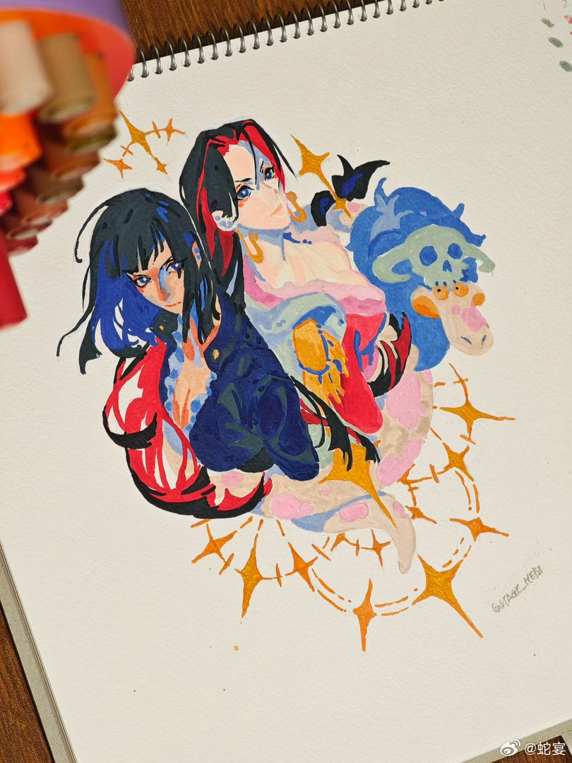 试试新玩具，画布开小了！！！谁来治一下我的帕金森。Hanrobin[超话] ​​