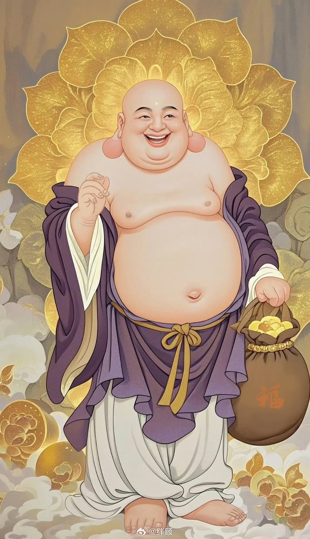 今夜弥勒佛还会去给你添财添福，记得接……… 