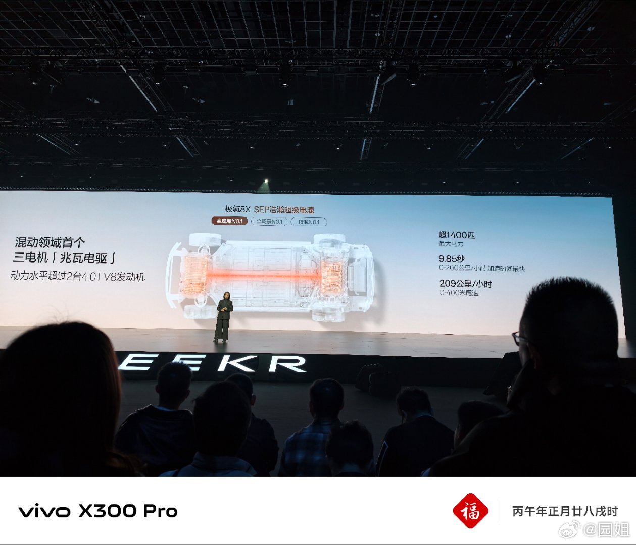 #极氪8X新公路之王# SEP 浩瀚超级电混，同级最高功率曾程发电机，三电机版综