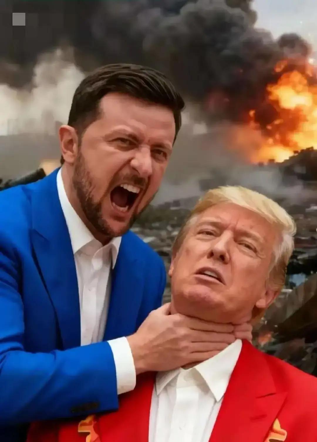 12月27日，美国总统特朗普在接受采访时放出狠话：“未经我批准，泽连斯基一无所有