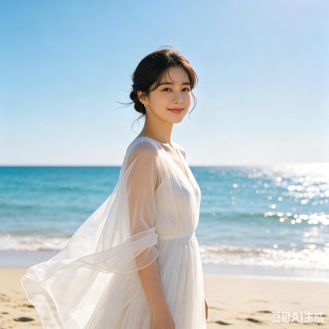 晒图笔记大赛 碧海潮生处，美人如画来。