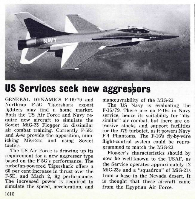 通用动力公司曾向MD一等人提议，为“TOPGUN”项目推出一款 F-16N 型号