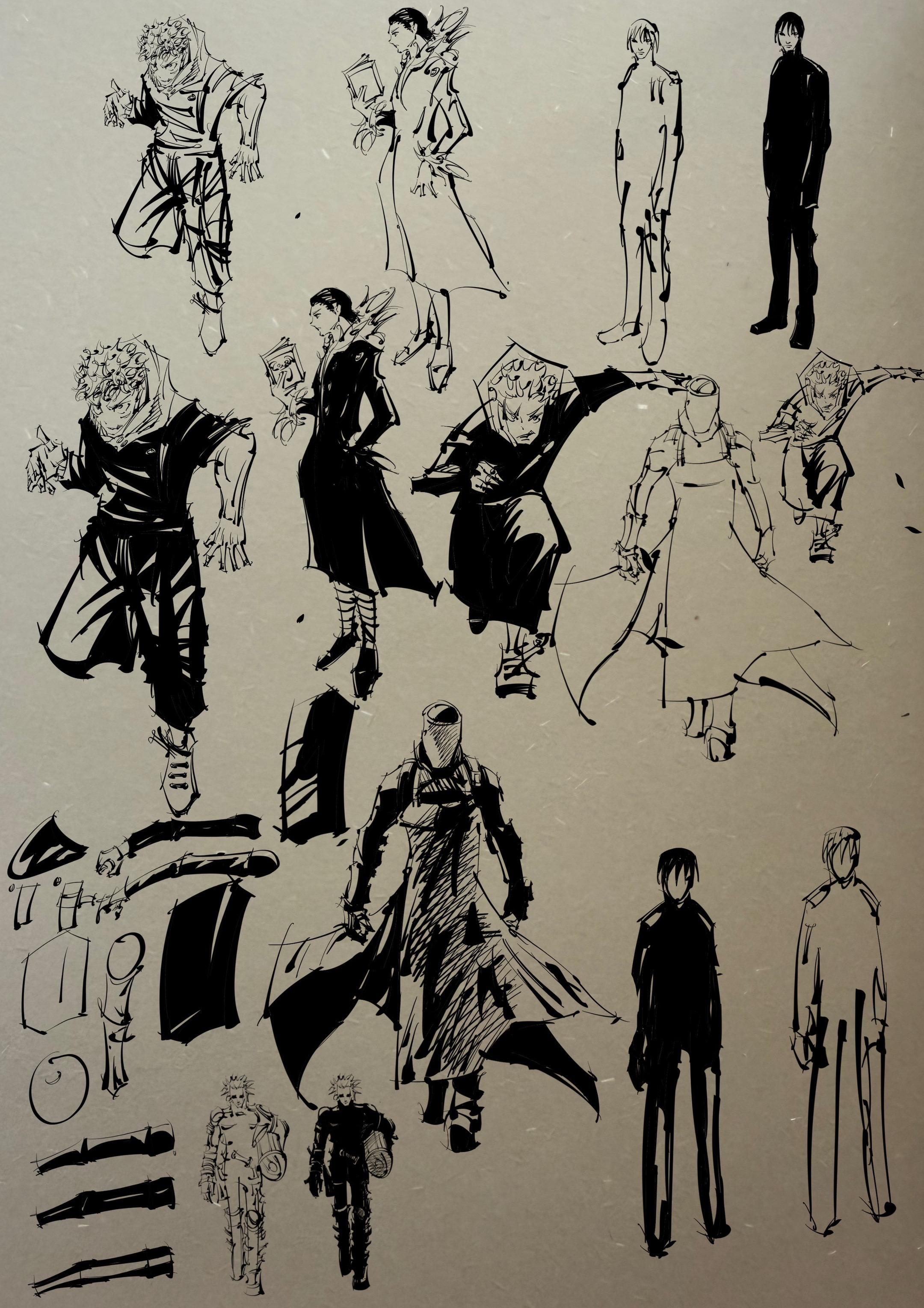 最近研究《咒术回战》画风做个阶段总结。感觉画画是一件很容易让人熬夜的事...