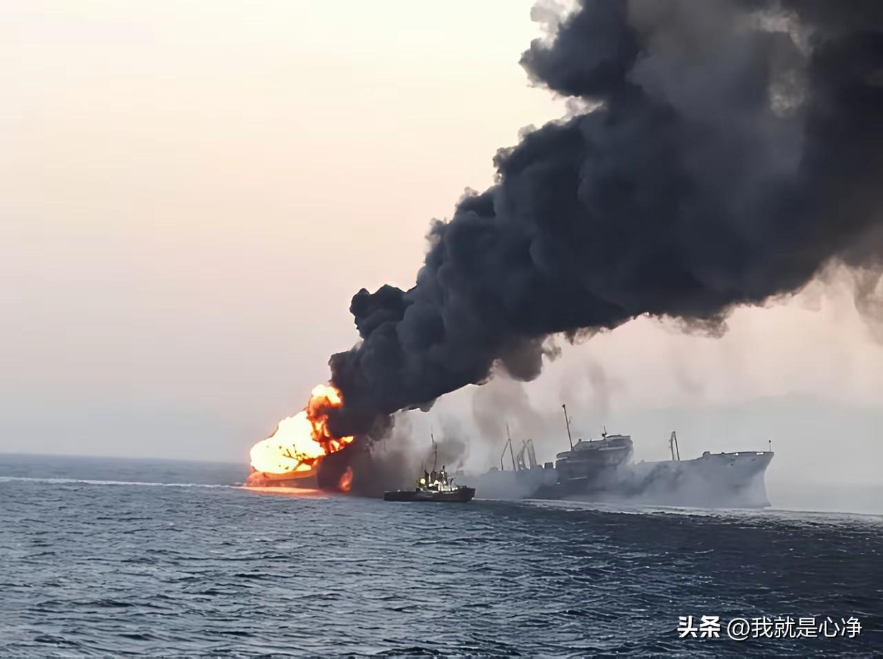 伊朗革命卫队发表8号通告表示，3月1号当天，他们炸毁了三艘英美的油轮
这样的打法