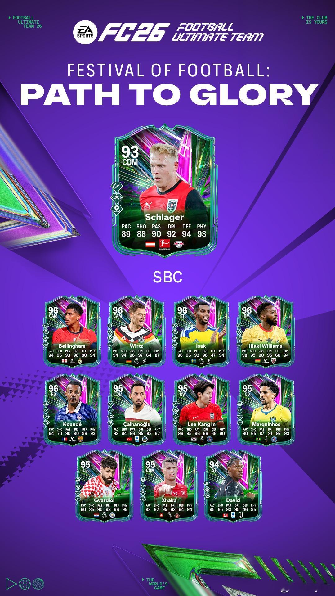 6月16日【新增 SBC】共 3 个1. 82+ 球员 5 选 1｜可无限重复｜