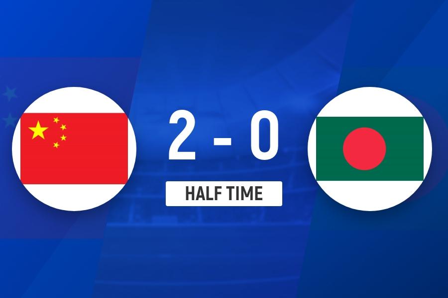 中国女足新老交替，普遍认为对孟加拉国最少5：0，大胜。
可是一踢，新的传球传不好