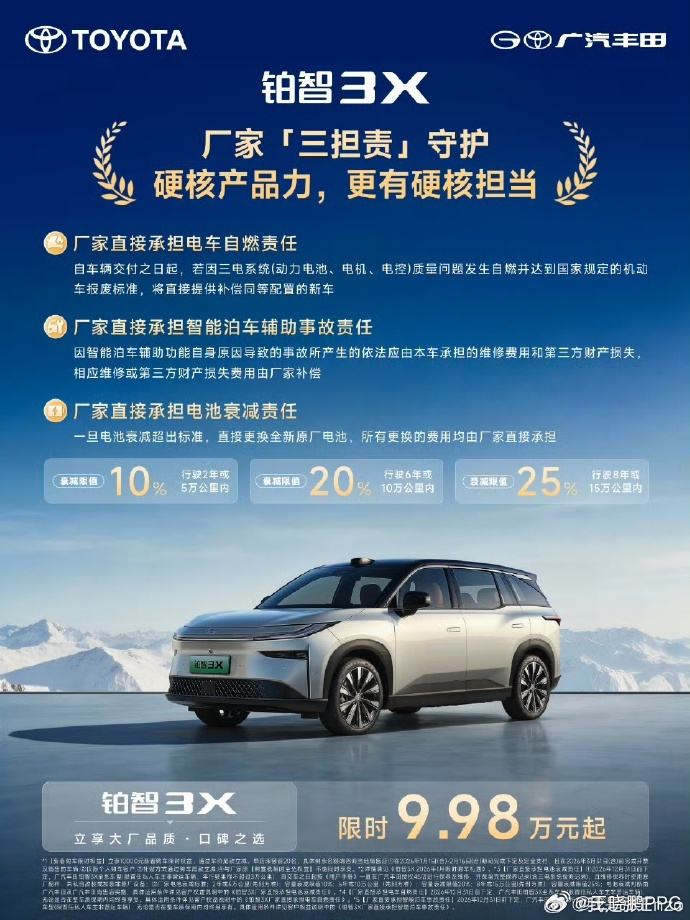 回头看铂智3X这一年的表现，8万辆交付，不是昙花一现，而是长虹的产品，这就是丰田