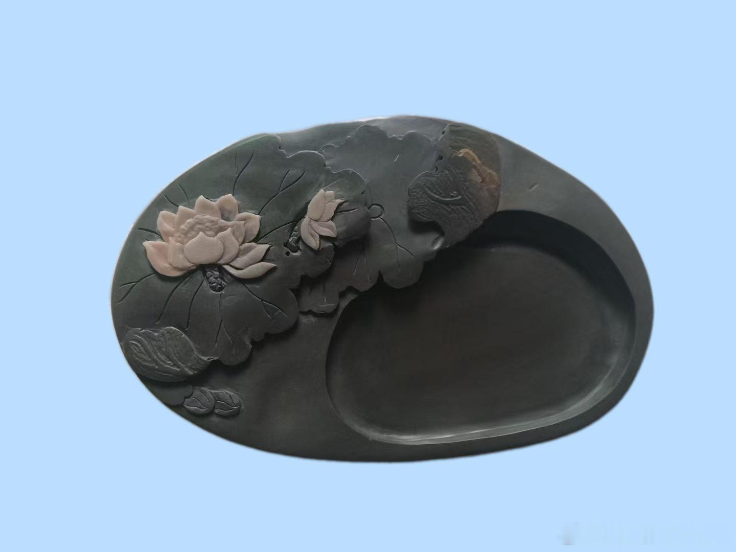 【精品展示】（二）砚台系列（6）：苴却砚❸～～柯德培作品⑦。与师友们分享，一手货
