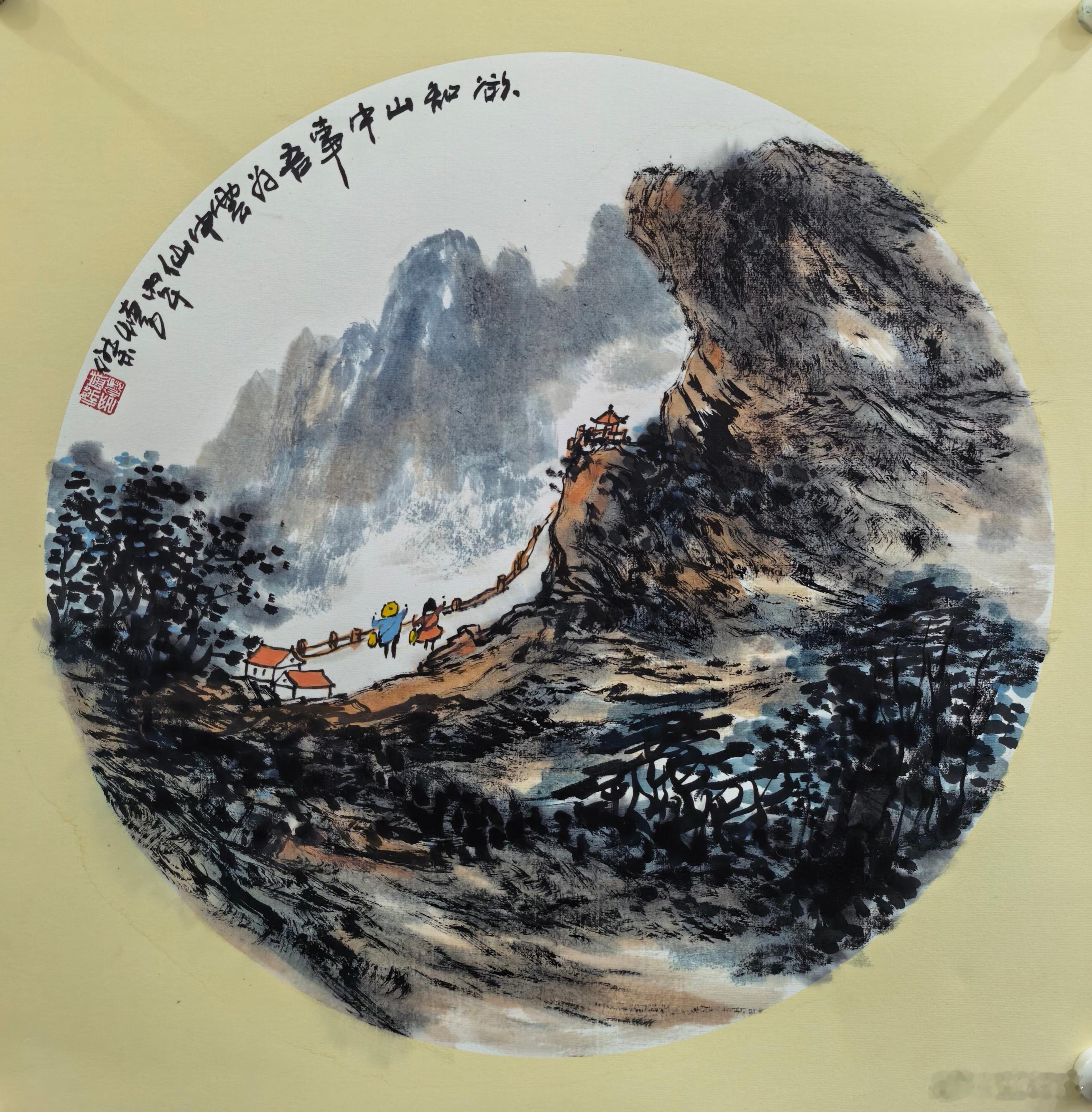 书画家盛怀杰绘画 绘画是一门传统艺术，一幅好的中国画不仅要看笔墨功力，更重要的是
