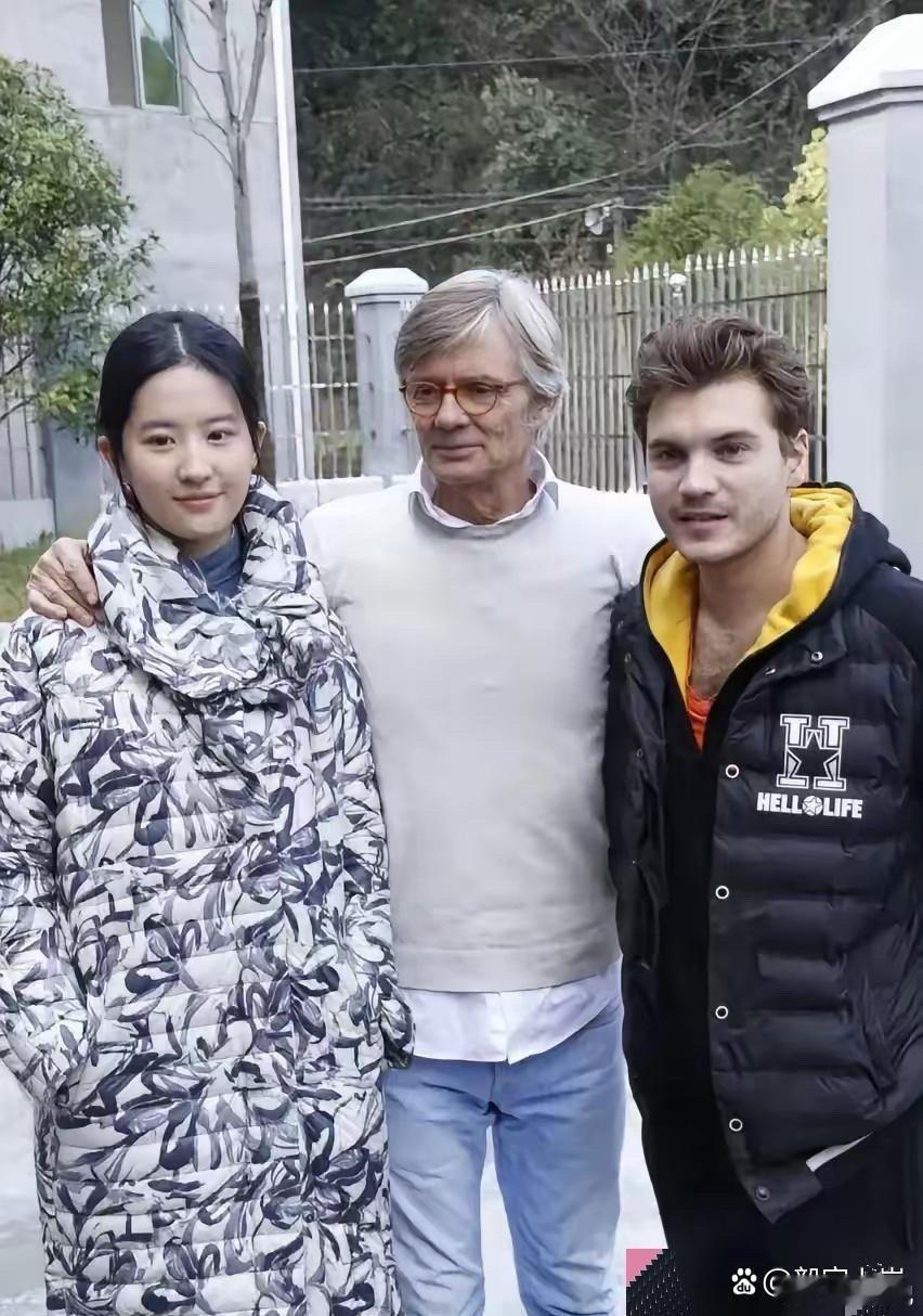 刘亦菲这身打扮，遮住脸就不太好看 