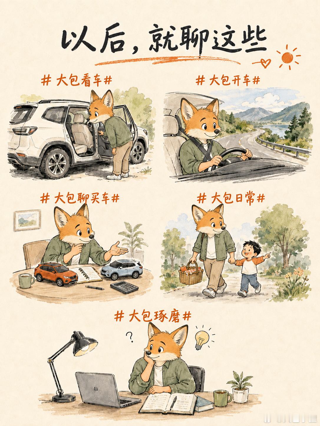 看到聊以后想写些什么，我也顺着想了想，给自己的微博分了几个类目。其实都是平时喜欢