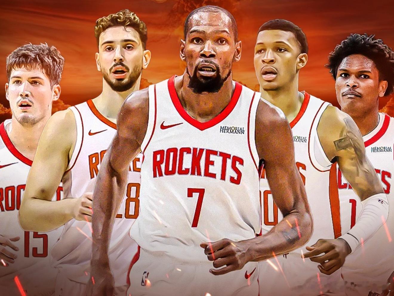 火箭球员组合的每百回合净胜分：1. 亚当斯￼&杜兰特￼ +19.82. 亚当斯&