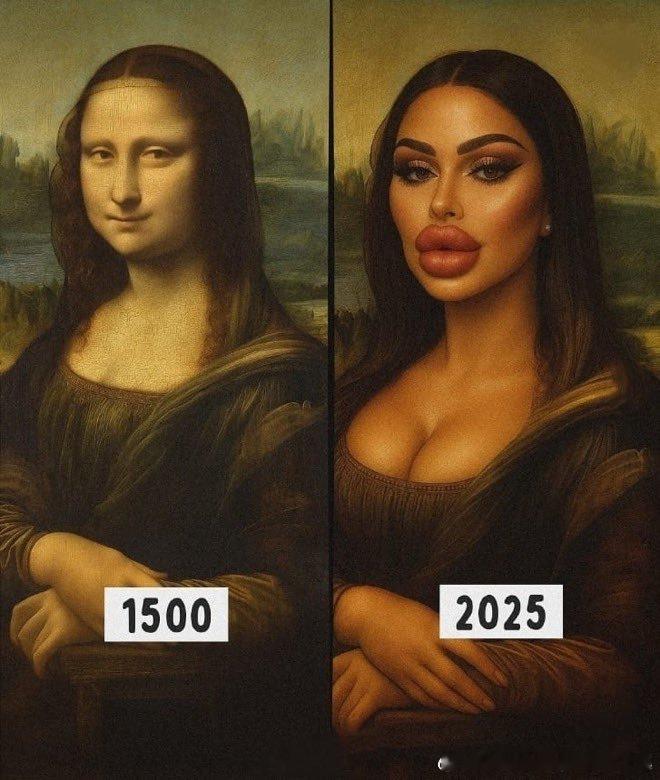 如果蒙娜丽莎活在2025年的美国。 