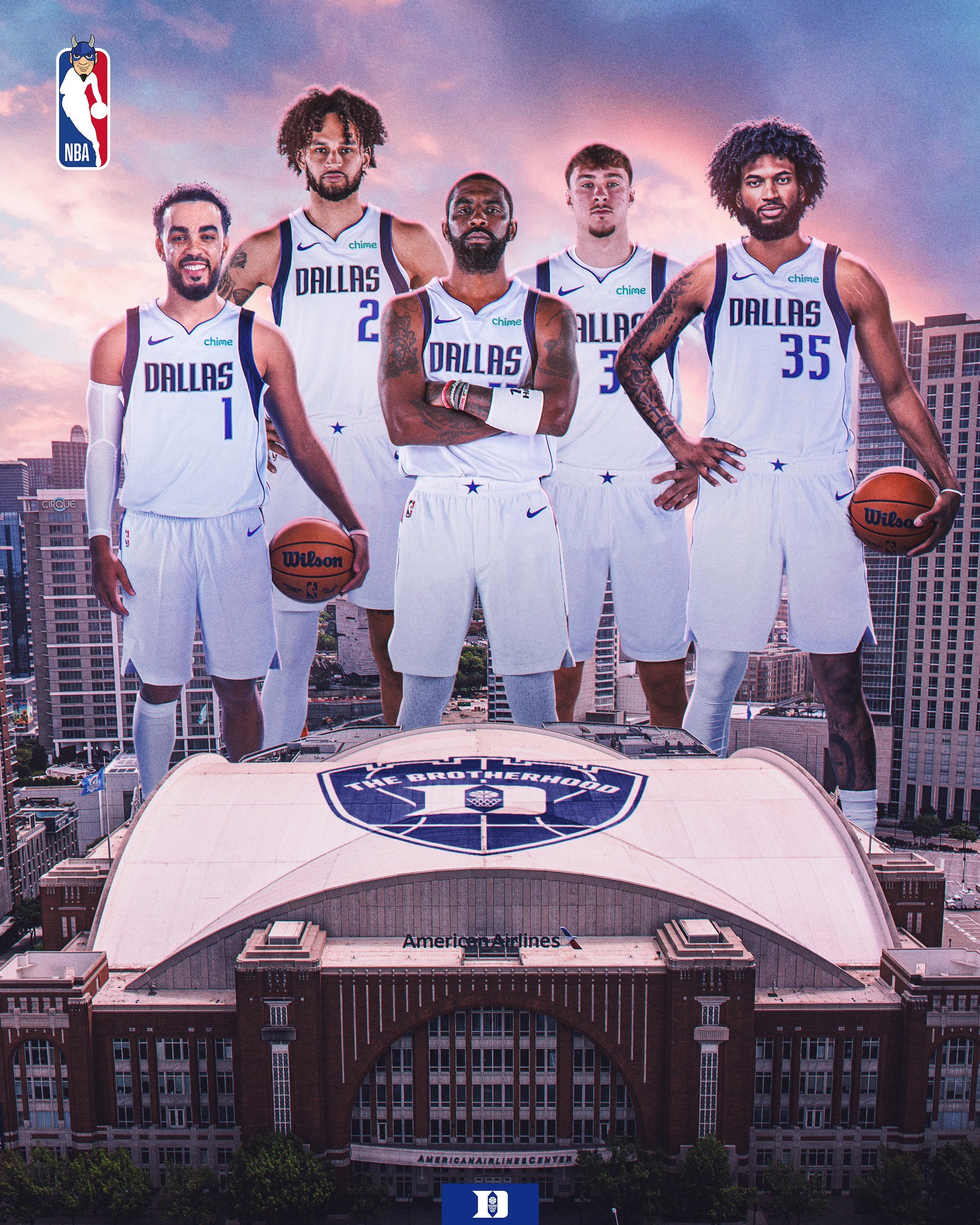 独行侠现在真能凑出duke五虎了nba