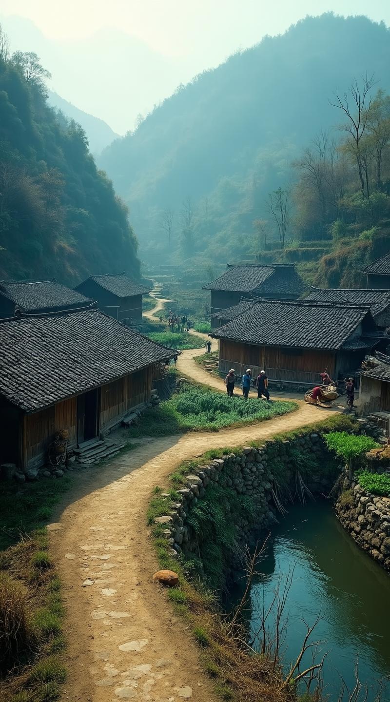 山青水秀好地方 山村老屋