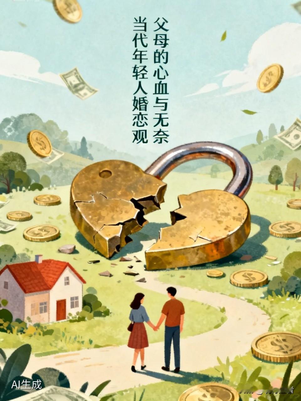 当代年轻人的婚恋观令人忧心。许多父母耗尽毕生积蓄为子女操办婚事，换来的却是子女的