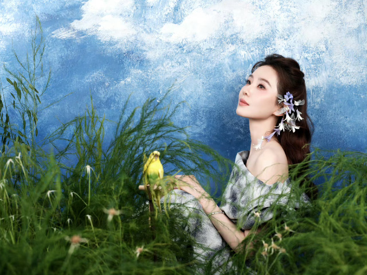 刘诗诗水墨风高定诗诗新造型送达！姐姐身穿Imane Ayissi 2026春夏高