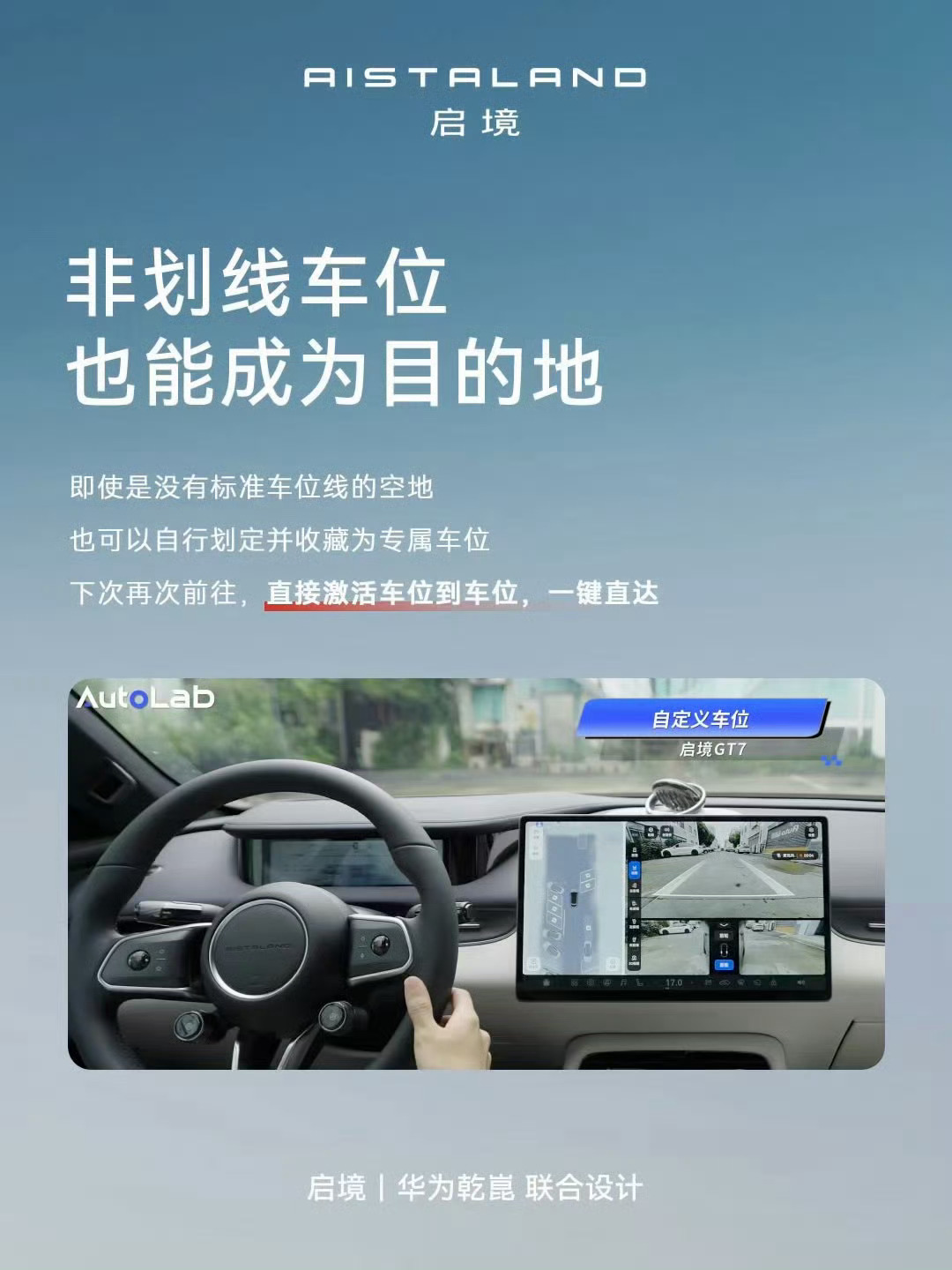 启境GT7提车即享华为乾崑ADS5把服务区车位提前塞进路线、ETC和闸机还能自动