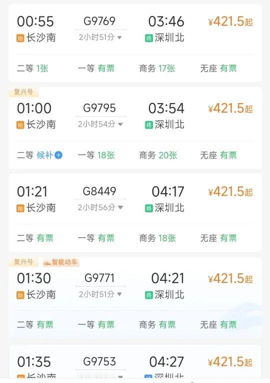 深圳不愧是号称湖南省会
国庆最后几天增加了一堆凌晨的牛马专列
保证来深圳打工的都