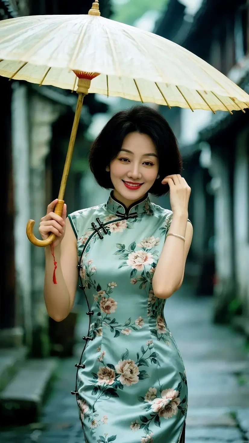 AI雨巷旗袍照 随变ai随便玩 伙伴计划广告分成玩法达人