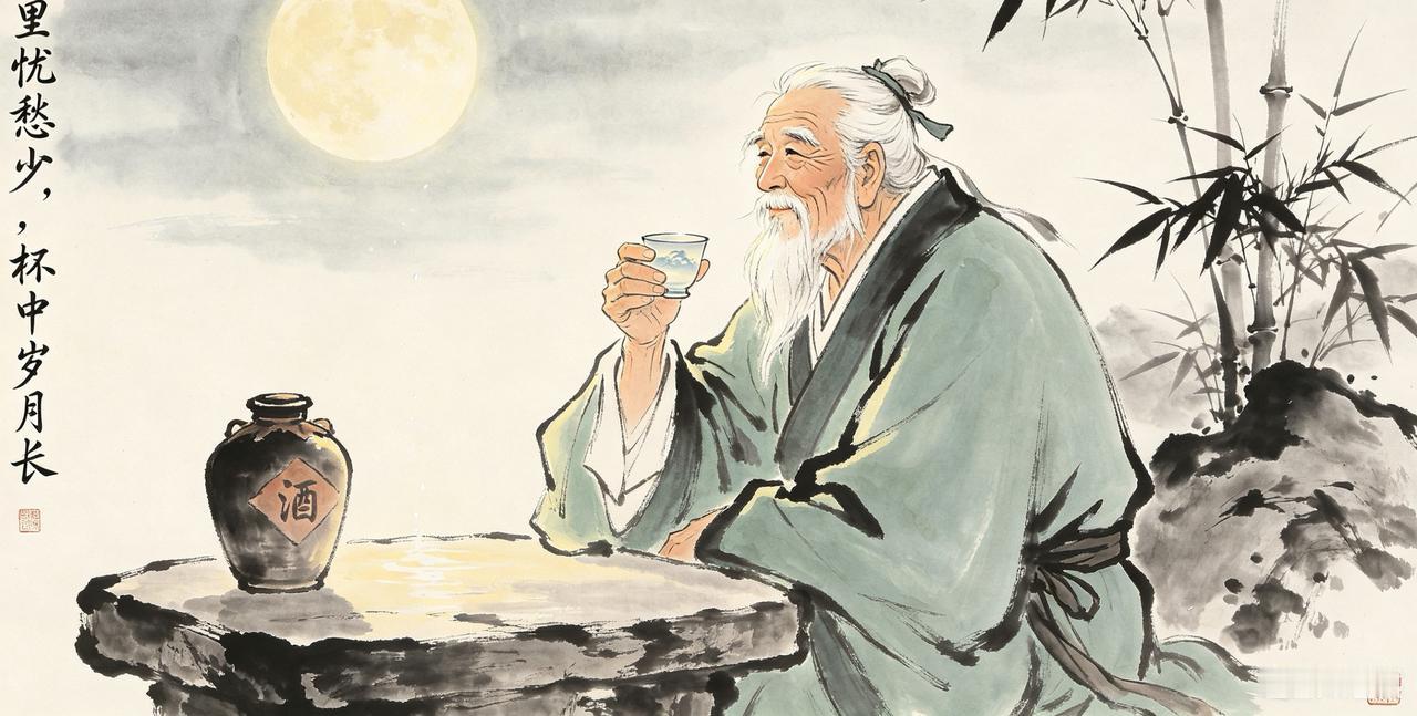 上联：酒里忧愁少，请高手对下联杯中岁月长