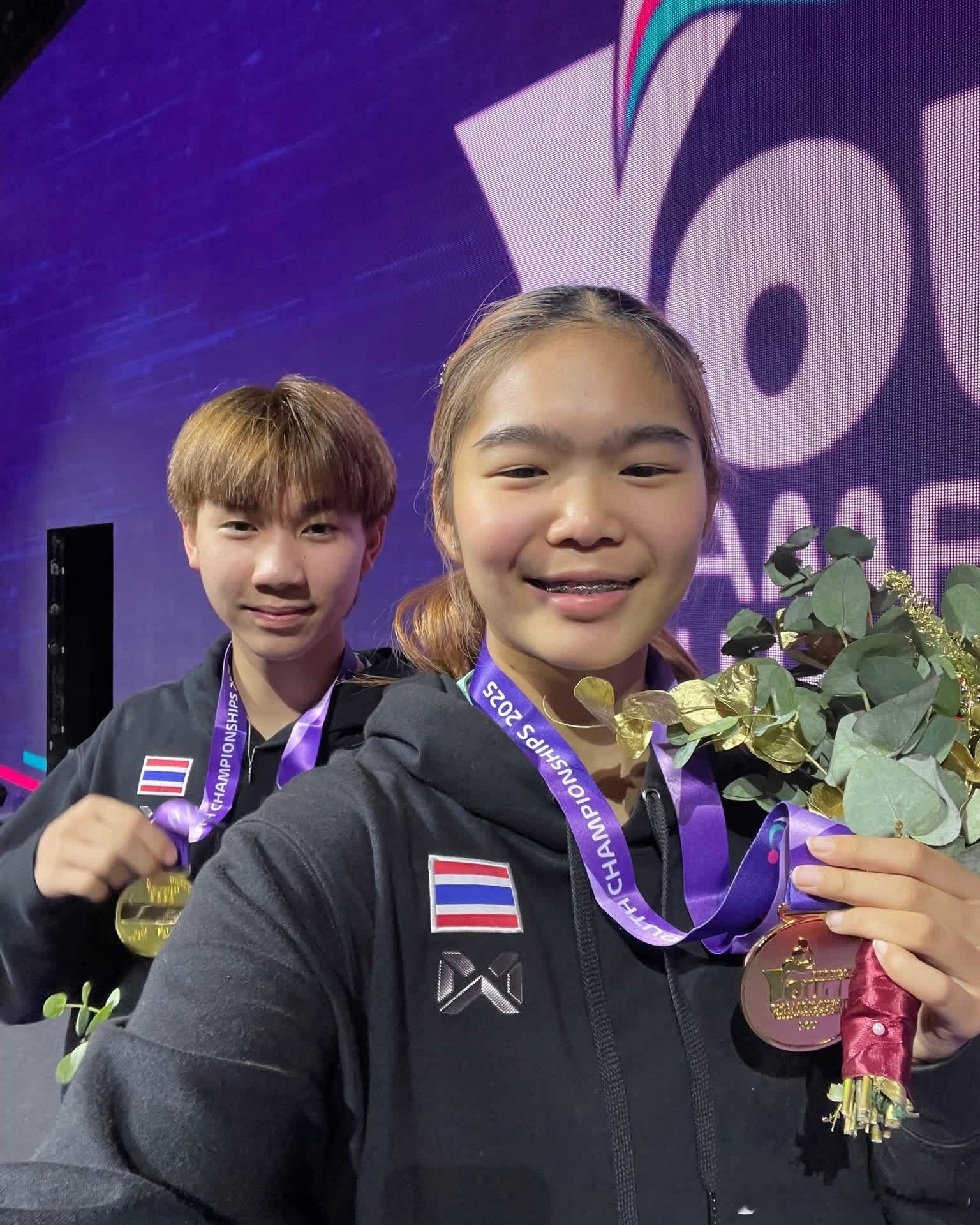 2025年国际乒联世青赛 U15 & U19混双颁奖仪式 