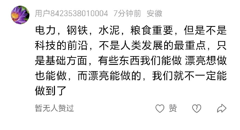 我们能做的，美国都能做到。美国能做的，我们不一定能做到。
这话真的没毛病！
比如