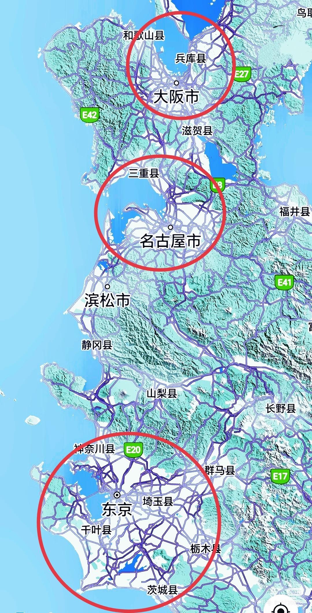 按都市圈里爱看的话～ 东京-横滨第一～ 大阪-京都-神户 第二～ 那 名古屋圈 