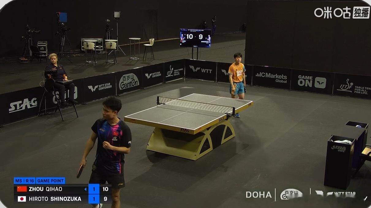 周启豪2-1篠塚大登稳住 一定要稳住 他还是比较能咬分的 