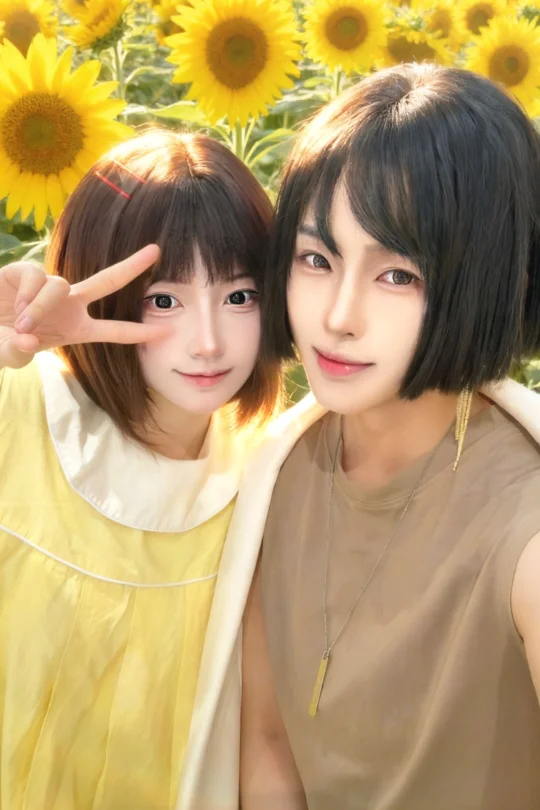 特别阳光的小美&小直☀️