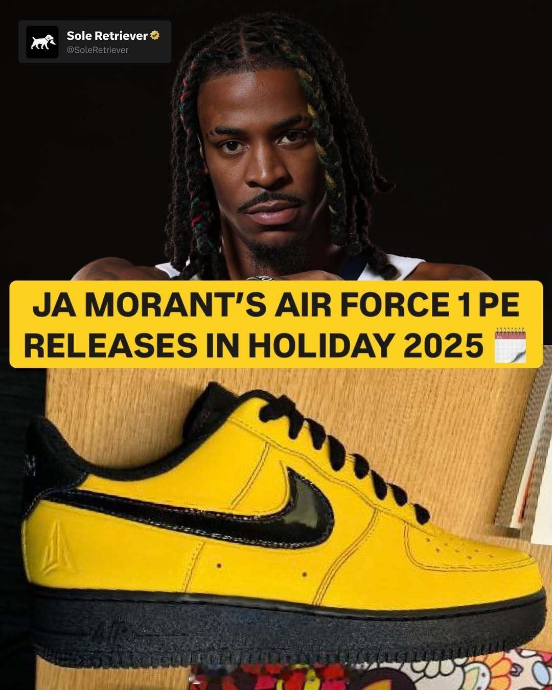 莫兰特联名Nike Air Force 1🔥🔥🔥Ja Morant x N